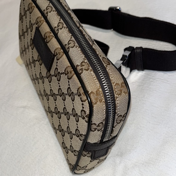 NWT Gucci Brown Original GG Canvas Waist Small Waist Pouch - Picture 4 of 9